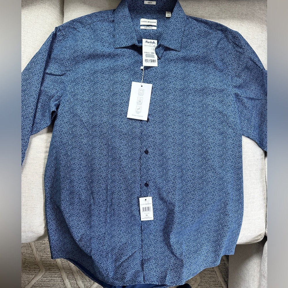 Lucky Brand Navy Floral Shirt
